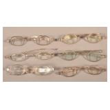 Six Pairs of 19th Century Coin Silver Frame Eye Gl