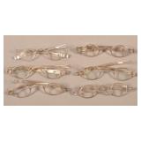 Six Pairs of 19th Century Coin Silver Frame Eye Gl