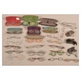 Lot of Various Antique Eyeglasses.