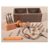 Early 19th Century Drill Brace and Bits.