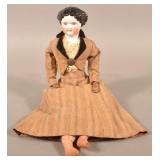 Painted China Head Jenny Lind Doll.