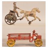 Antique Tin and Cast Iron Toys.