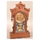 Gilbert Victorian Walnut Shelf Clock.