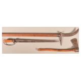 Lot of Revolutionary War Era Iron Weapons.