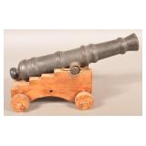 Cast Iron Muzzle Load Cannon.