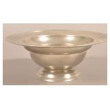 Oliver Trask Pewter Footed Baptismal Bowl.