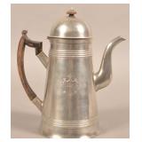American Pewter Lighthouse Form Dome-Lid Coffeepot