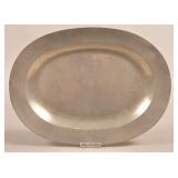 Rare Early 18th Century English Pewter Oval Platte