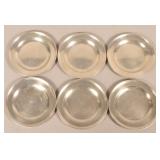 Six Fasson & Son English Pewter Plates, Circa 1782
