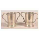 Two Timothy Boardman & Co. Pewter Church Cups.