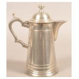 Eben Smith Pewter Lighthouse Form Dome-lid Flagon.