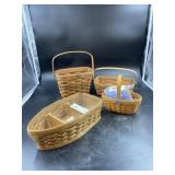 4 Various Longaberger Baskets