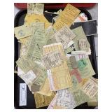 Approx. 200 Vintage Railroad & Airline Tickets