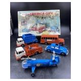 Hubley American City Might Metal Truck Fleet