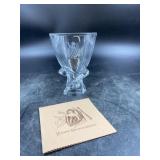 Hershey Steuben Baby & Cocoa Glass Vase