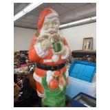 Plastic Vintage Light up Santa