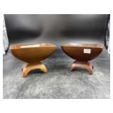 2 Robert Treat Hogg Handmade Wooden Planters