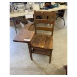 Vintage Wooden School Desk