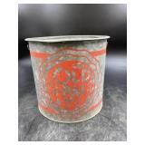 Vintage Old Pal Galvanized Minnow Can