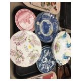 5 Advertising/Calendar Plates & German Painted