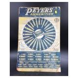 Peters Ammo Display Chart