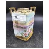 Early Enameled Nippon Hand painted Vase