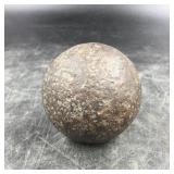 3" Vintage Iron Cannonball