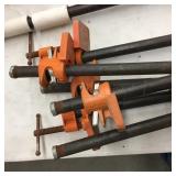 6- 36" Pipe Clamps