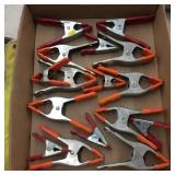 12 Small Spring Clamps