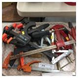 Large Tray of Hand Spring Clamps & C- Clamps