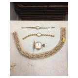 Ladies Pocket Watch, 2 Ladies Wrist Watches &