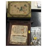 Selection of Clock Keys, Decorative Box &