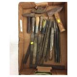 Tray of Wood Rasps & Files