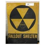Vintage Fallout Shelter Sign