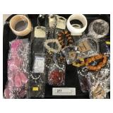 Tray of New Decorative Costume Jewelry