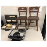 Table Lot with Childs Chair, Wolfgang Grill &