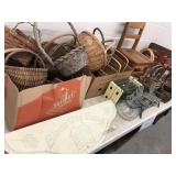 Table of Baskets & Woodenwares