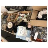 Partial Table of Vintage Hats, Leather Hats