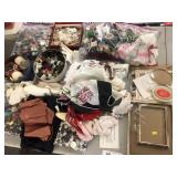 Half Table of Buttons & Sewing Bric-a-brac