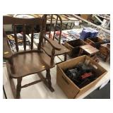 Table with Vintage American Flyer Train