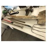 Table of Garden Tools & Gas-Powered John