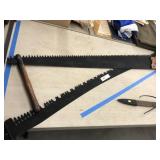 2 Vintage 2-Man Saws