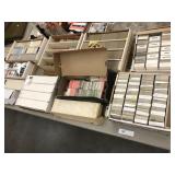 Partial Table of Large Grouping of Sports Cards