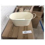 24 New Oblong Painted Planters