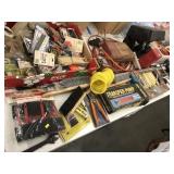 Table of Craftsman Router, Electric Staple Gun,