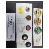 8 Vintage Small Pins