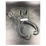 2 Iron Ice Tongs