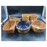 6 Various Small Longaberger Baskets