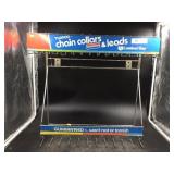 Twin Chain Collar & Lead Metal Display Stand