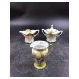 R.S Prussia Red Mark Sugar & Creamer &